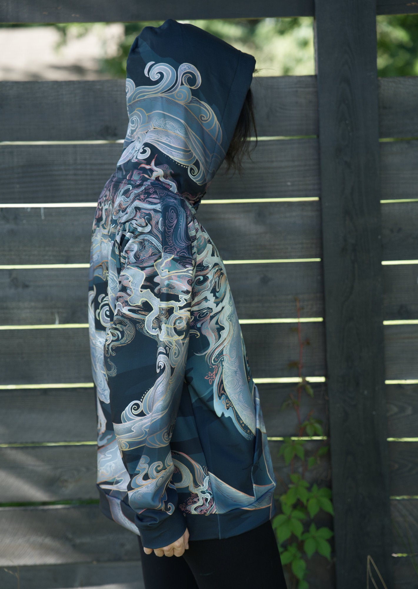 Chinese Dusk Dragon Pullover Hoodie
