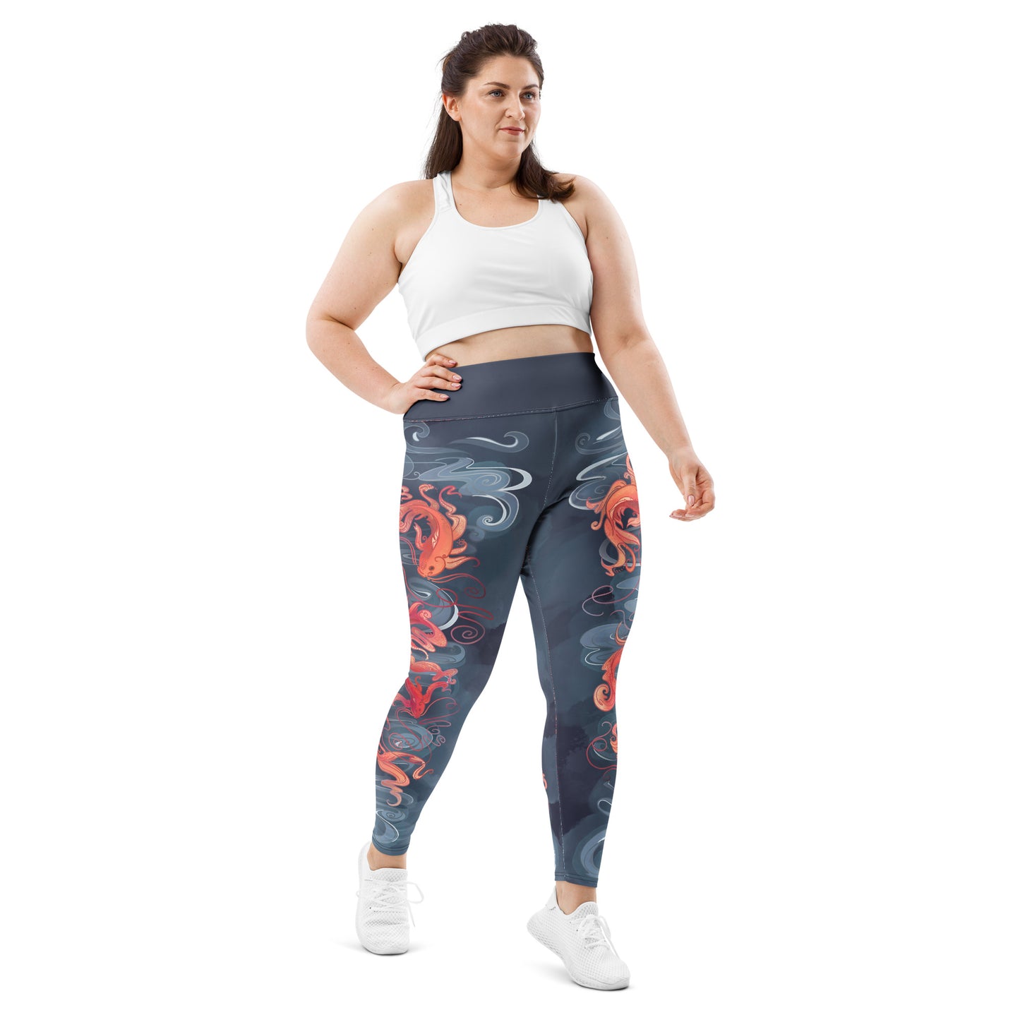 Koi Fish - Plus Size - Yoga Leggings