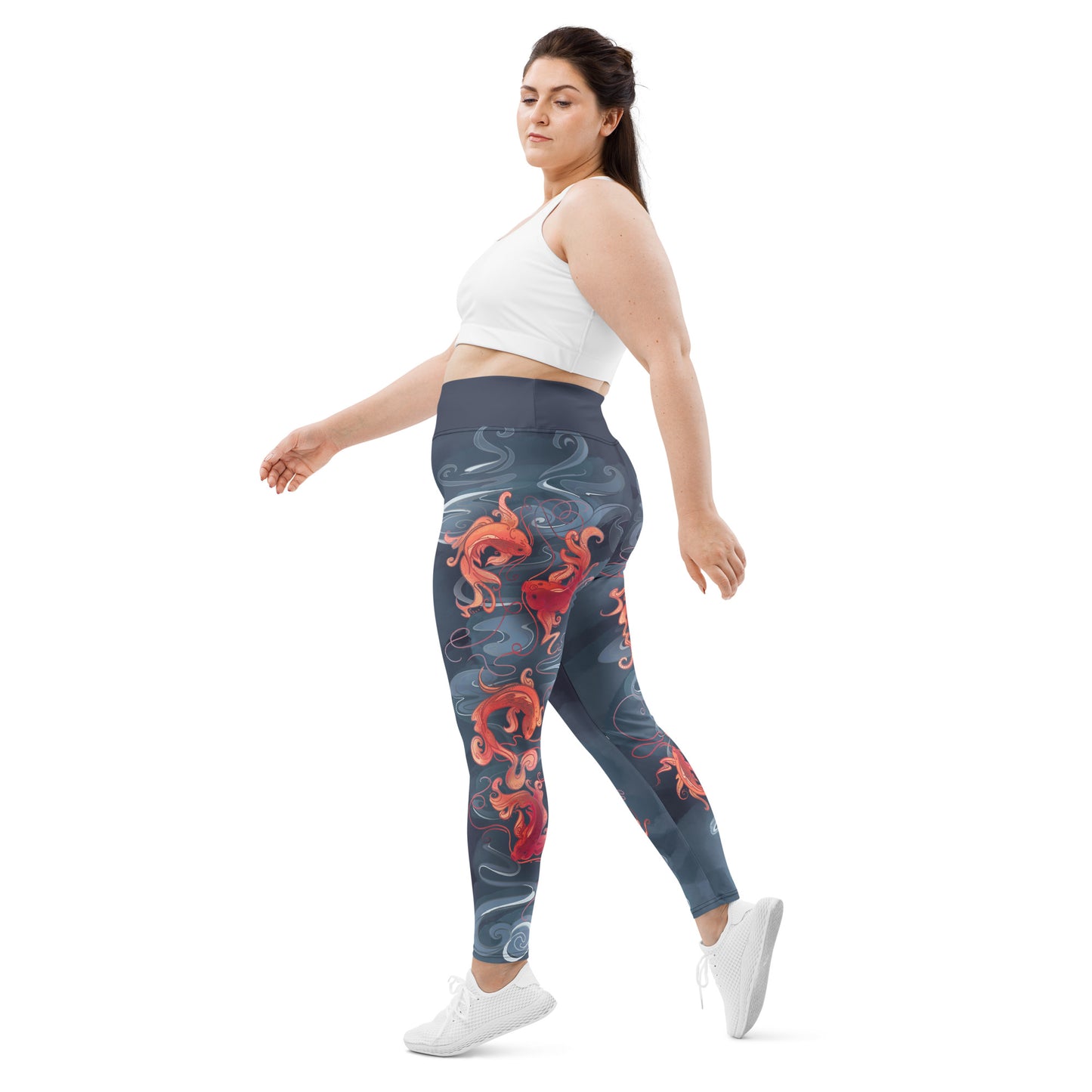 Koi Fish - Plus Size - Yoga Leggings