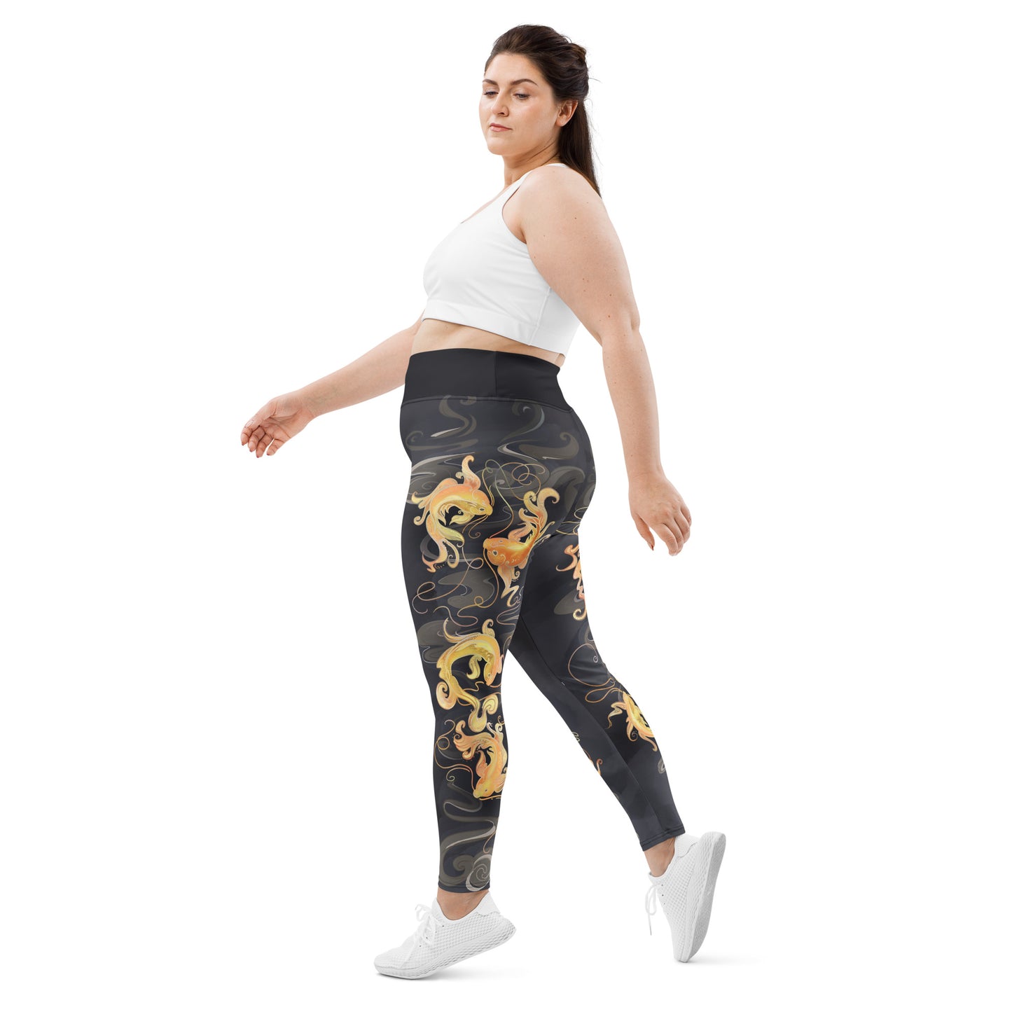 Koi Fish - Plus Size - Yoga Leggings