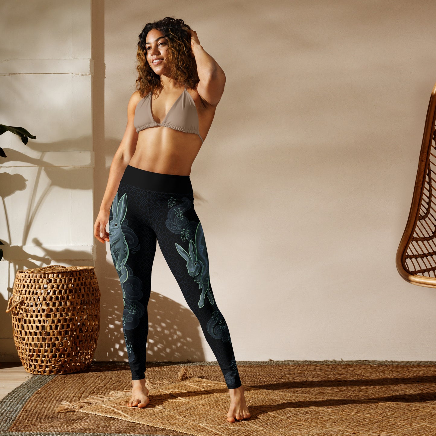Zodiac Rabbit Pastel - Yoga Leggings