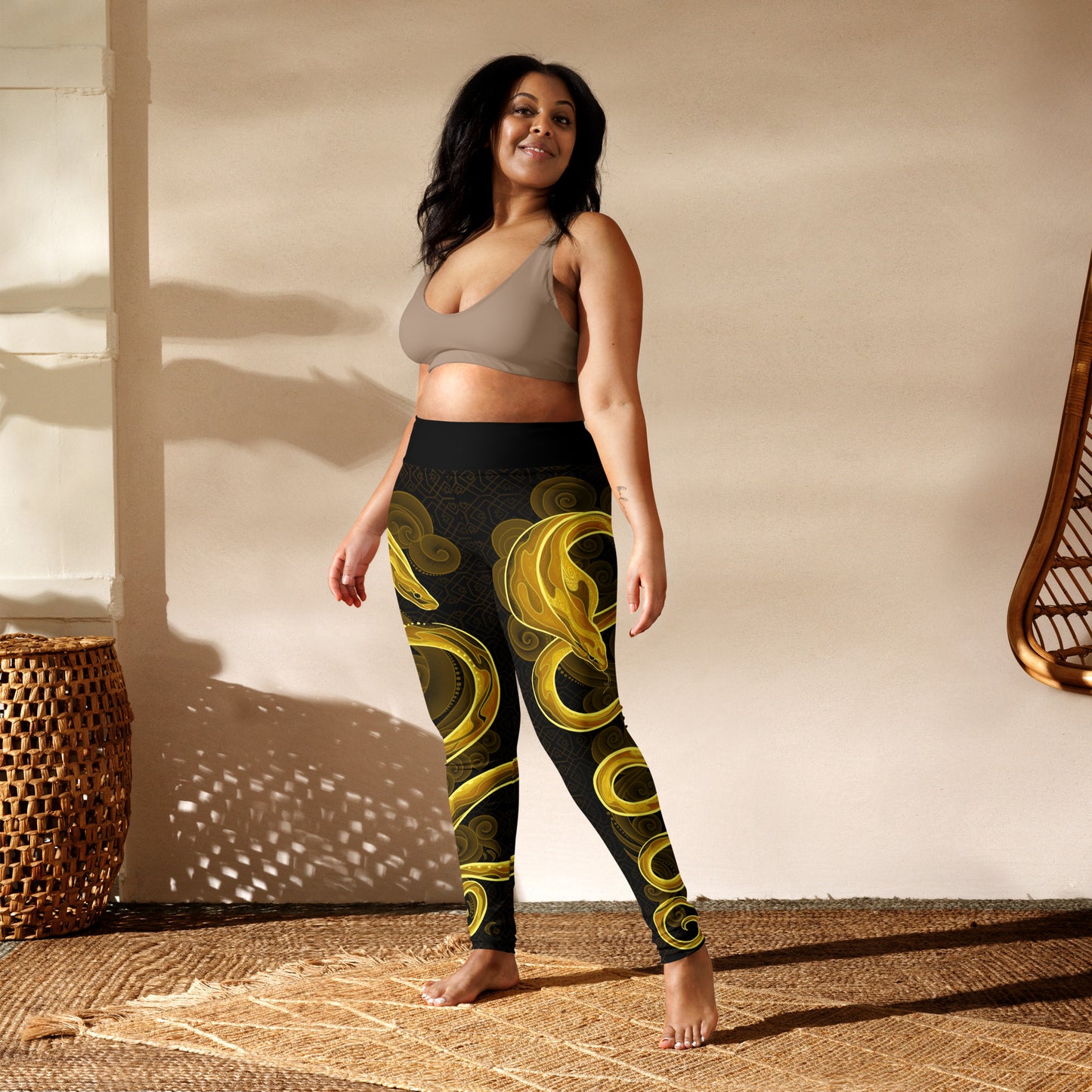 Zodiac Snake Bright - Yoga Leggings