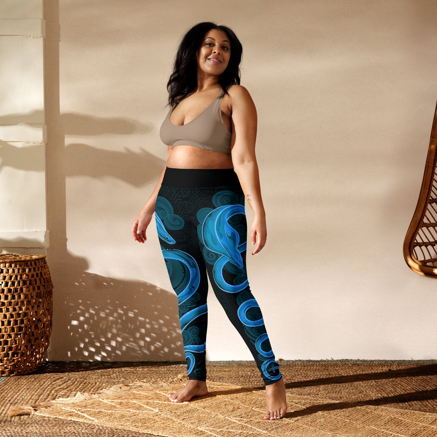 Zodiac Snake Bright - Yoga Leggings