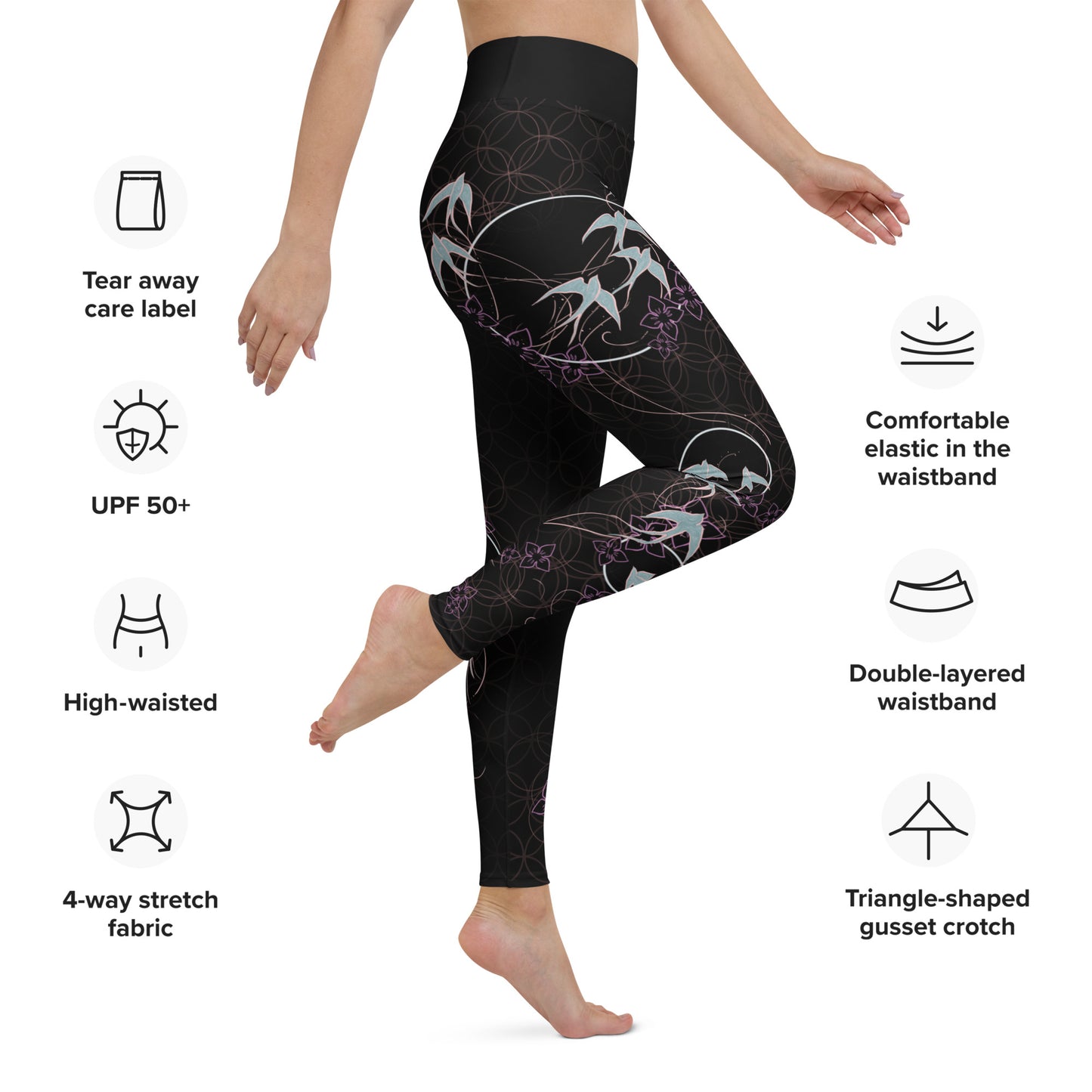 Swallows - Yoga Leggings