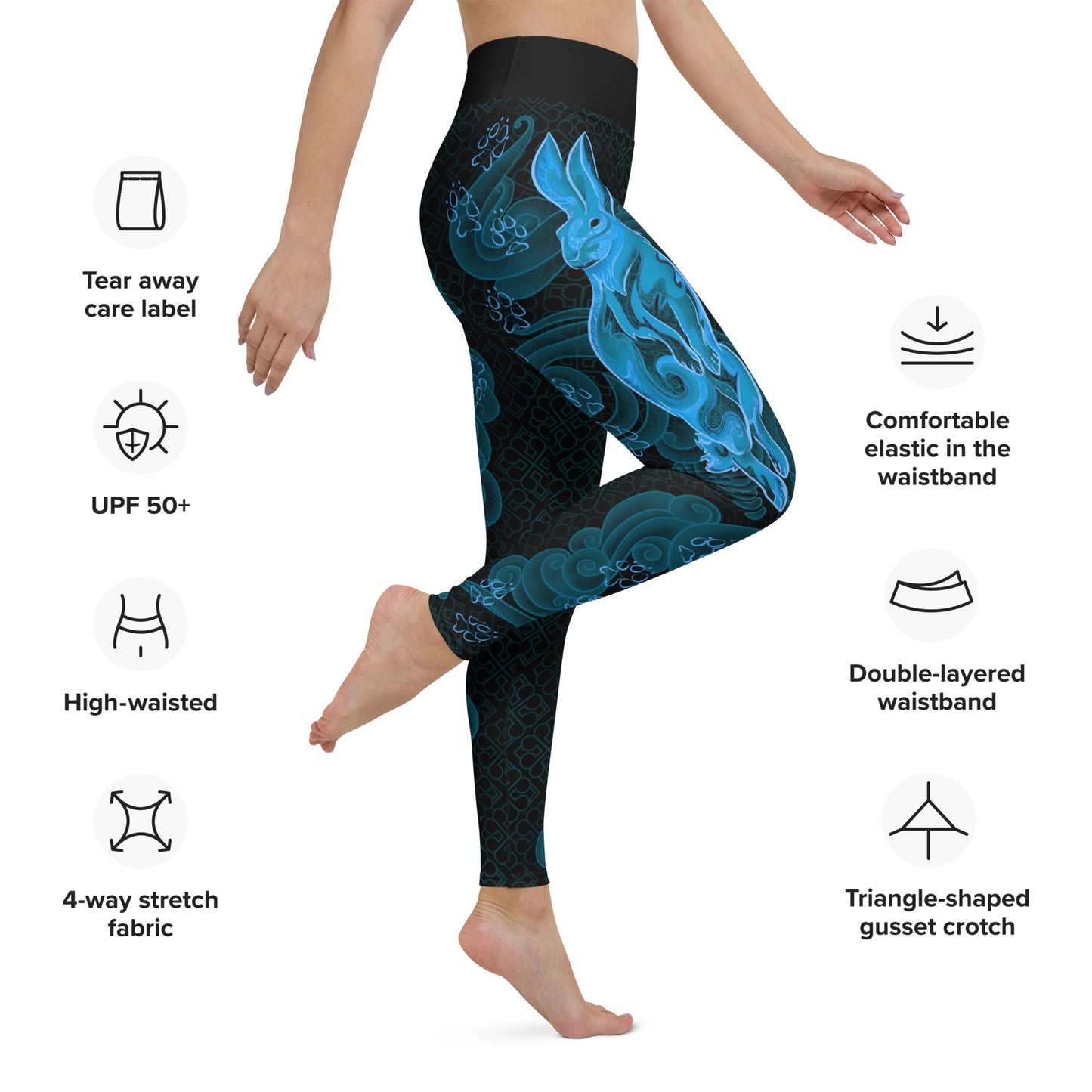Zodiac Rabbit Bright - Yoga Leggings