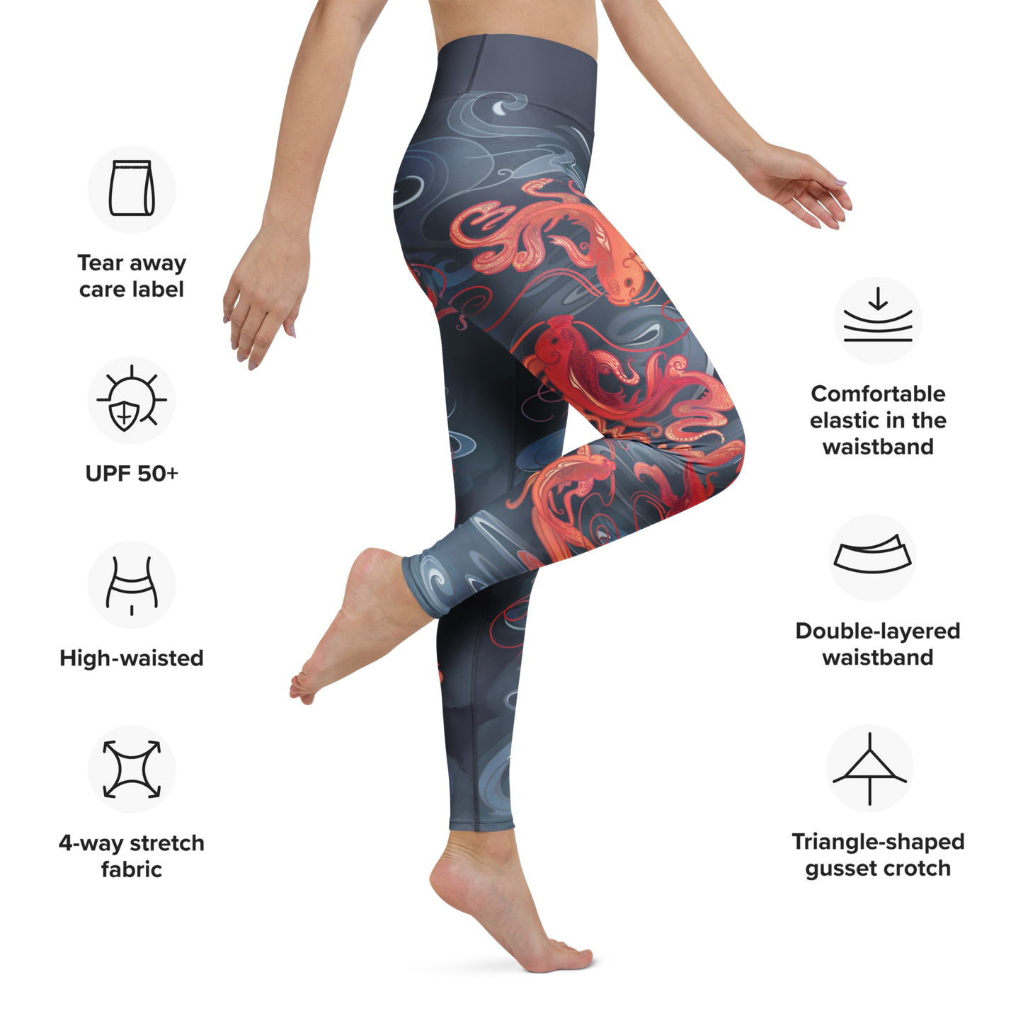 Koi Fish - Yoga Leggings