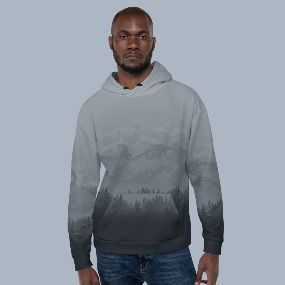 Dark Forest Mist - Unisex Pullover Hoodie