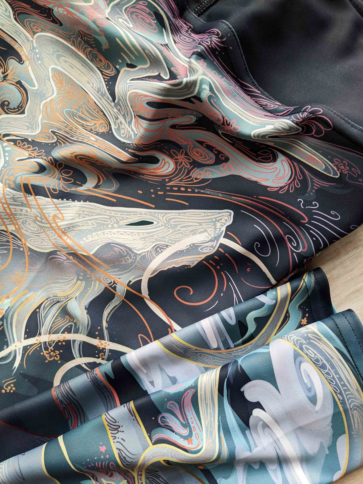 Sakura Chinese Dragon Dusk - Yoga Leggings