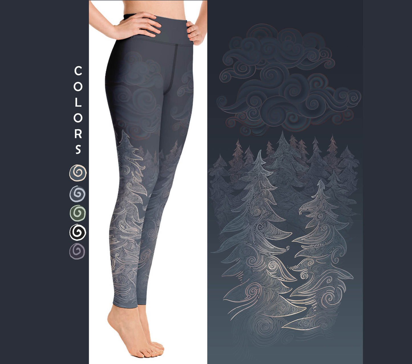 Forest Night - Yoga Leggings