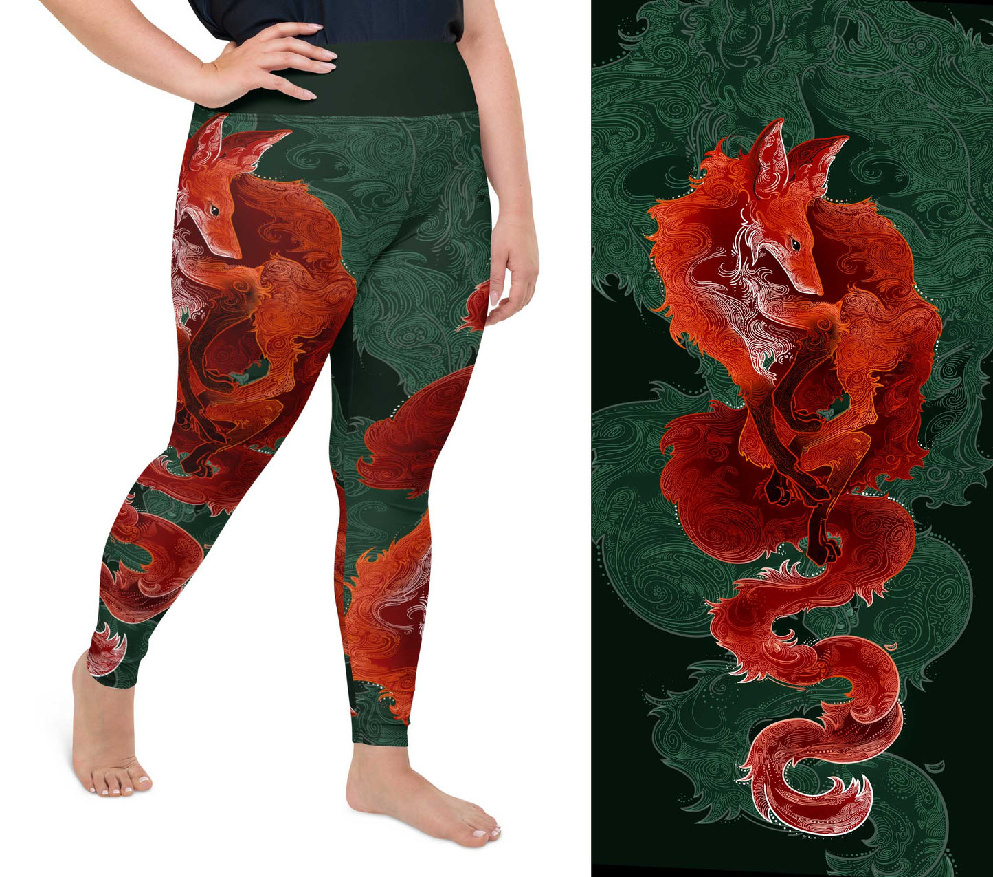 Fox - Plus Size - Yoga Leggings