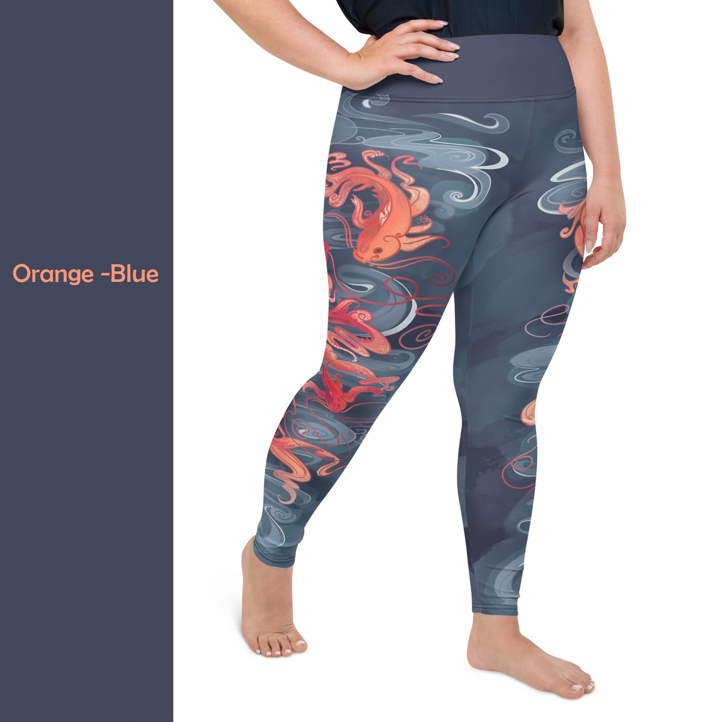Koi Fish - Plus Size - Yoga Leggings
