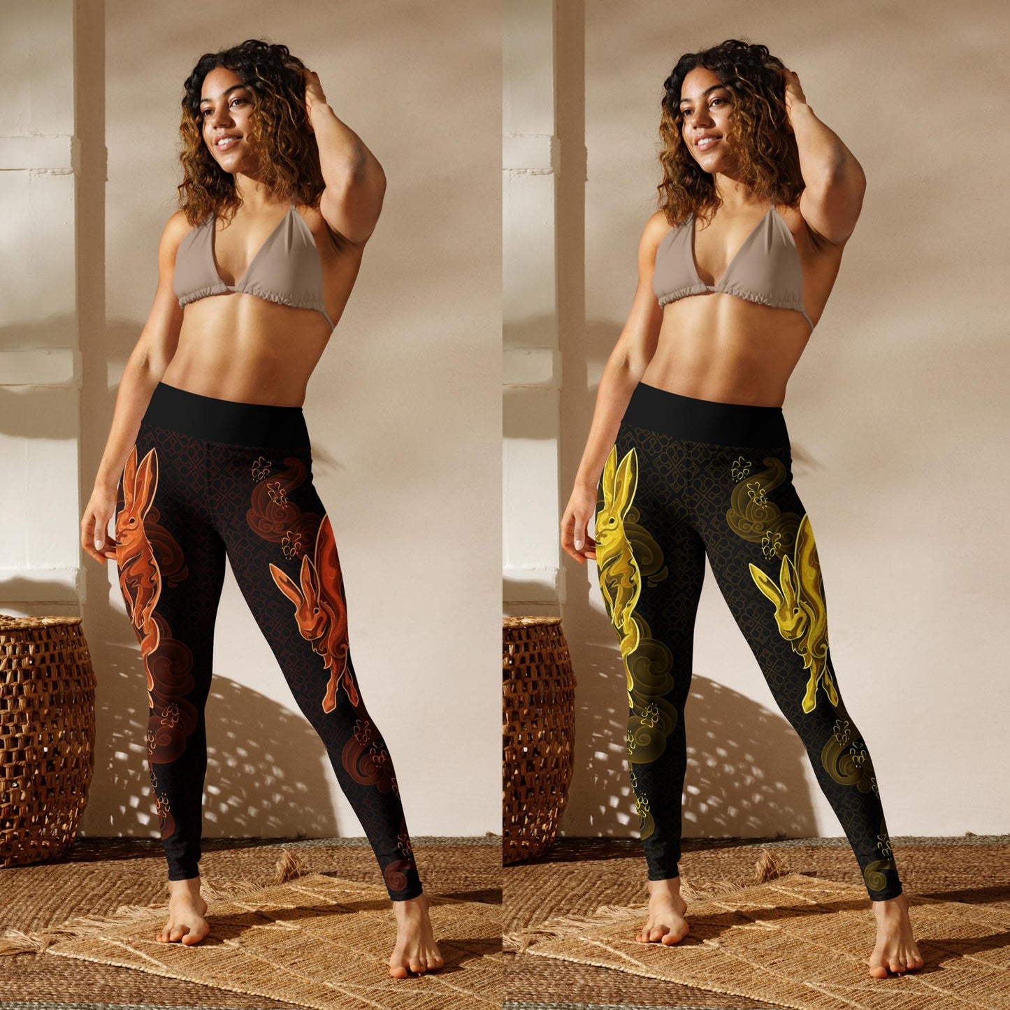 Zodiac Rabbit Bright - Yoga Leggings