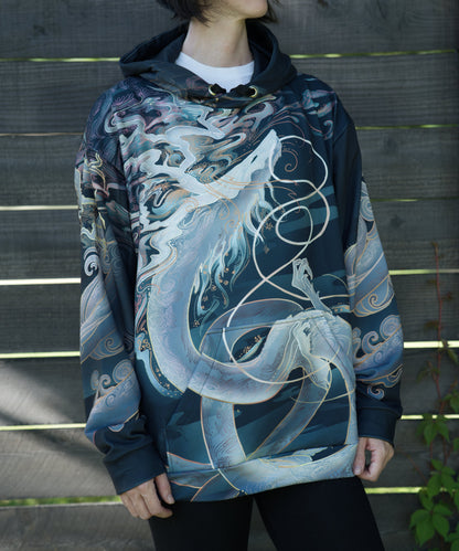 Chinese Dusk Dragon Pullover Hoodie
