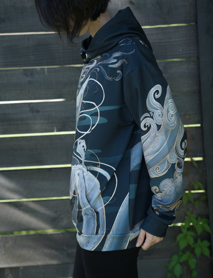 Chinese Dusk Dragon Pullover Hoodie