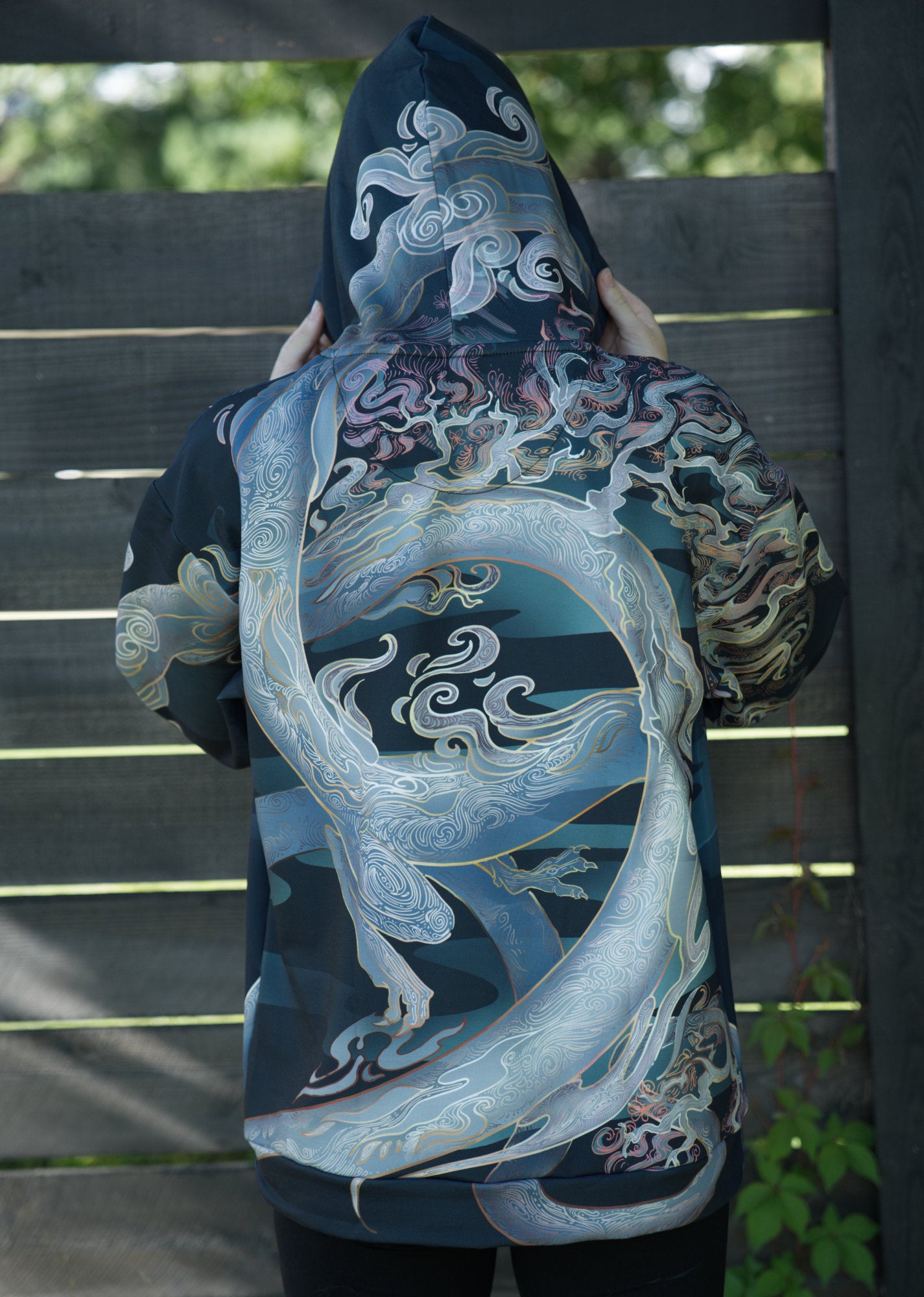 Chinese Dusk Dragon Pullover Hoodie