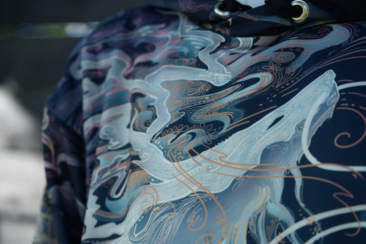 Chinese Dusk Dragon Pullover Hoodie