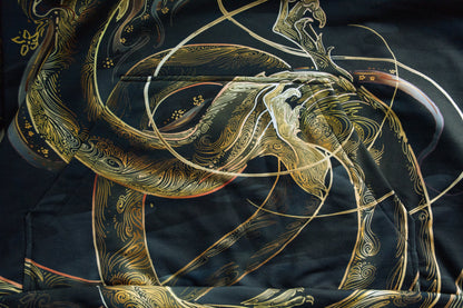 Chinese Gold Dragon Pullover Hoodie