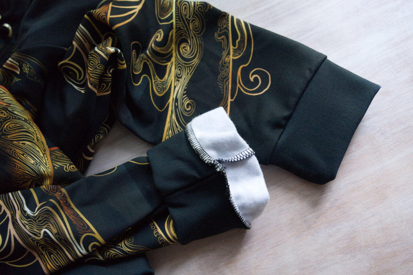 Chinese Gold Dragon Pullover Hoodie