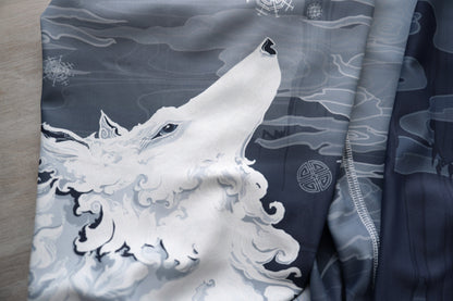 Chinese White Winter Wolf - Yoga Leggings
