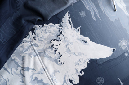 White Winter Wolf - Unisex Pullover Hoodie