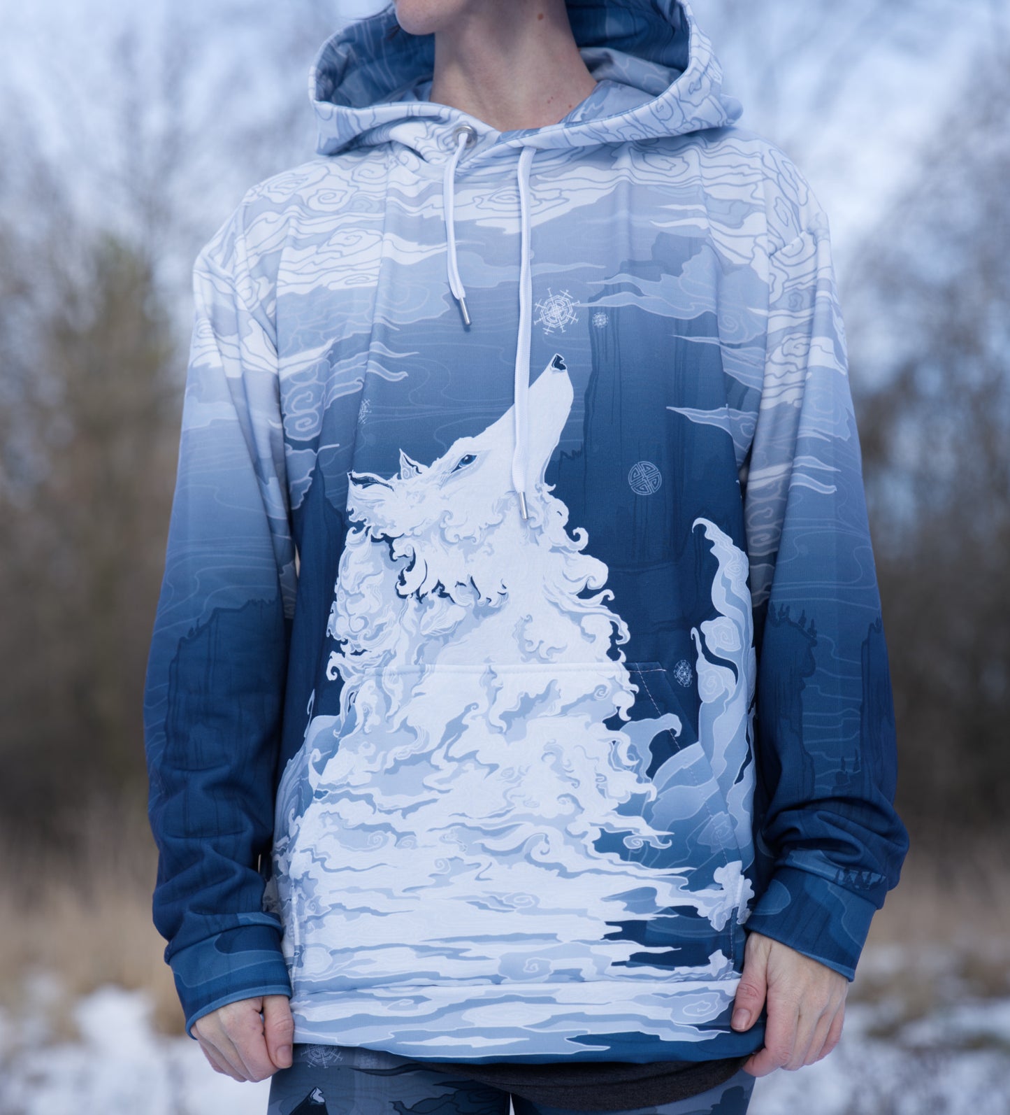 White Winter Wolf - Unisex Pullover Hoodie