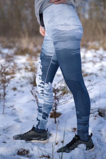 Chinese White Winter Wolf - Yoga Leggings