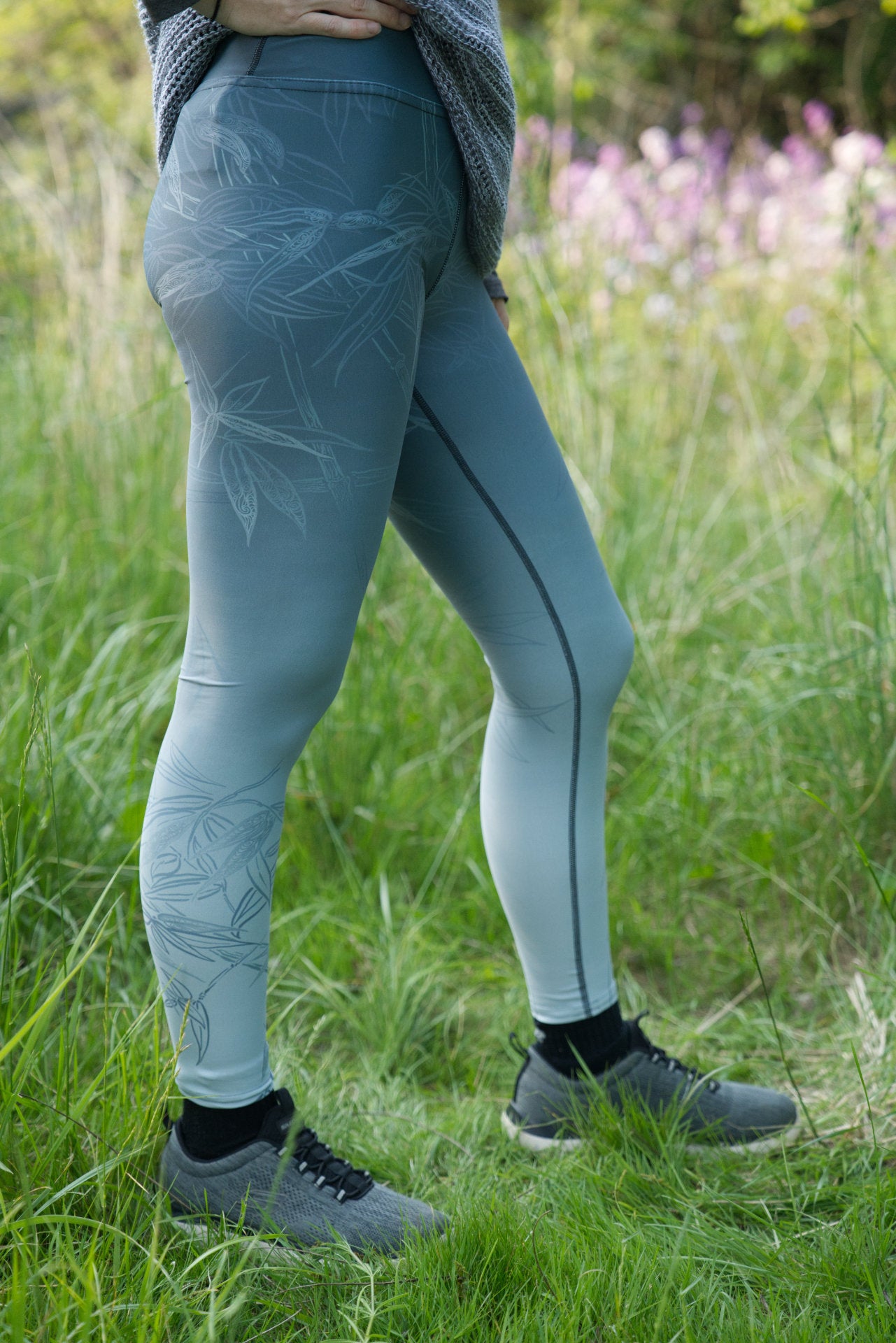 Bamboo BLUE-GREEN - Yoga Leggings