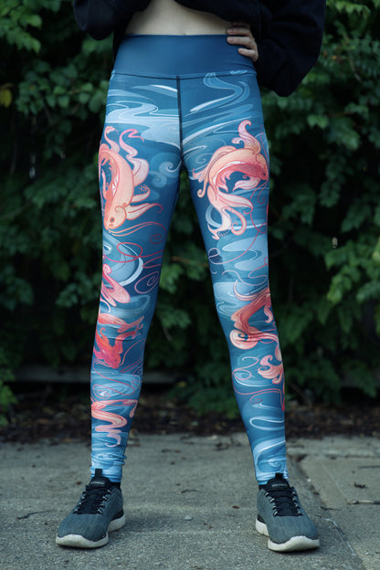 Koi Fish - Yoga Leggings