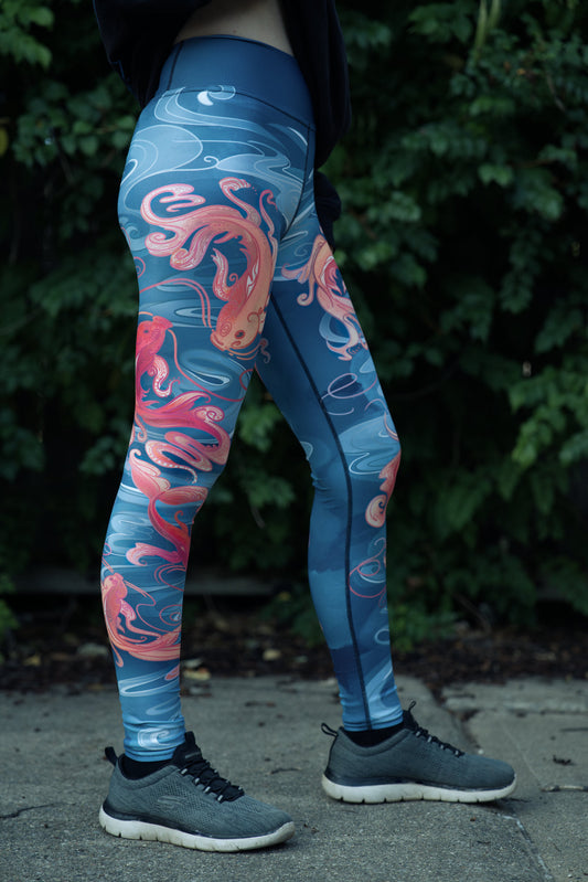 Koi Fish - Yoga Leggings