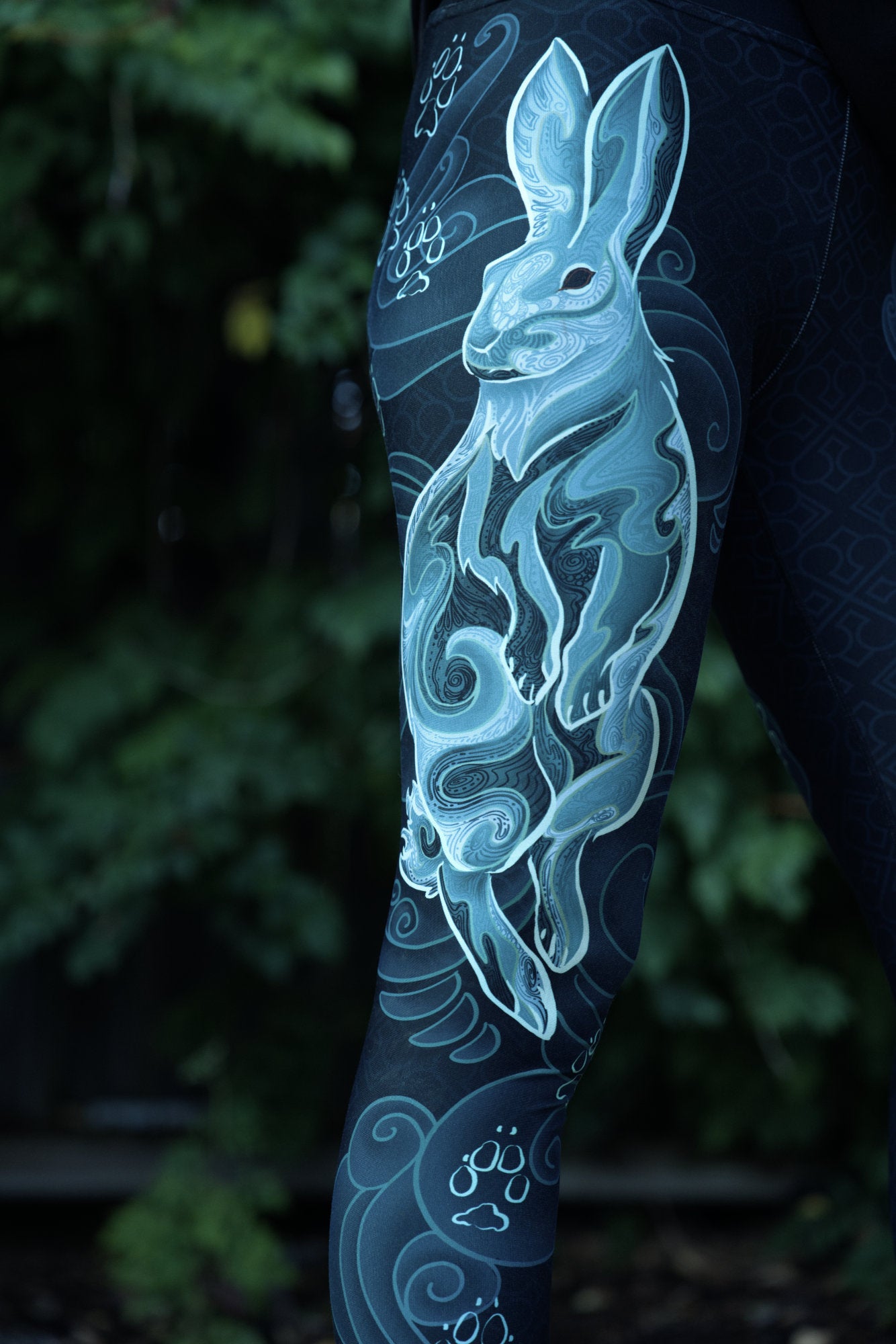 Zodiac Rabbit Pastel - Yoga Leggings