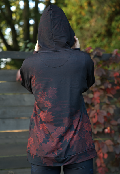 Chinese Fall Leaves RED - Unisex Pullover Hoodie