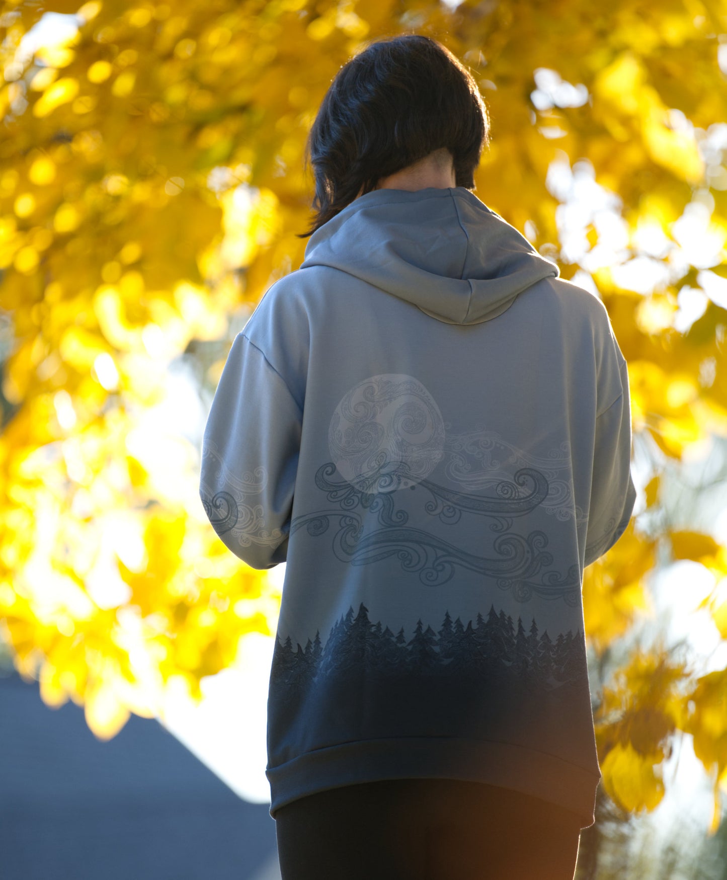 Dark Forest Mist - Unisex Zip Up Hoodie