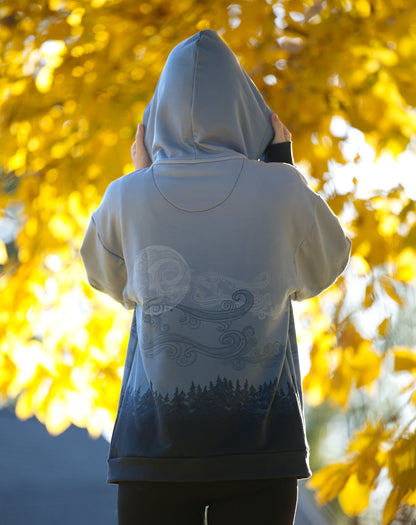 Dark Forest Mist - Unisex Zip Up Hoodie