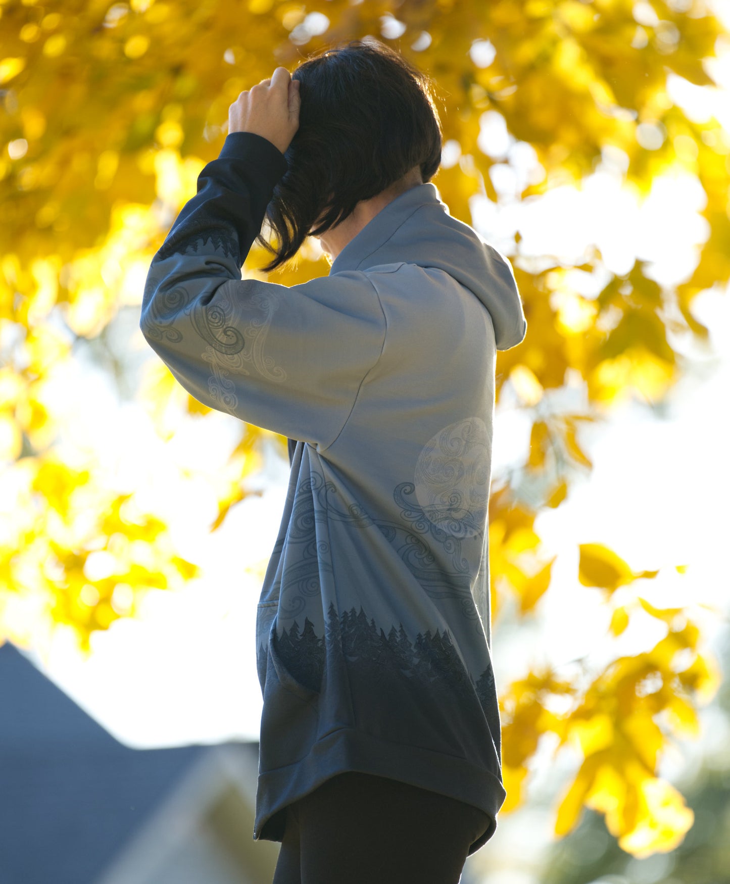 Dark Forest Mist - Unisex Zip Up Hoodie