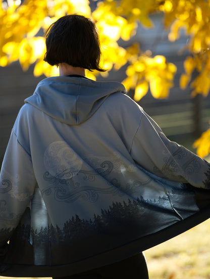 Dark Forest Mist - Unisex Zip Up Hoodie