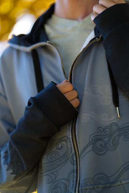 Dark Forest Mist - Unisex Zip Up Hoodie