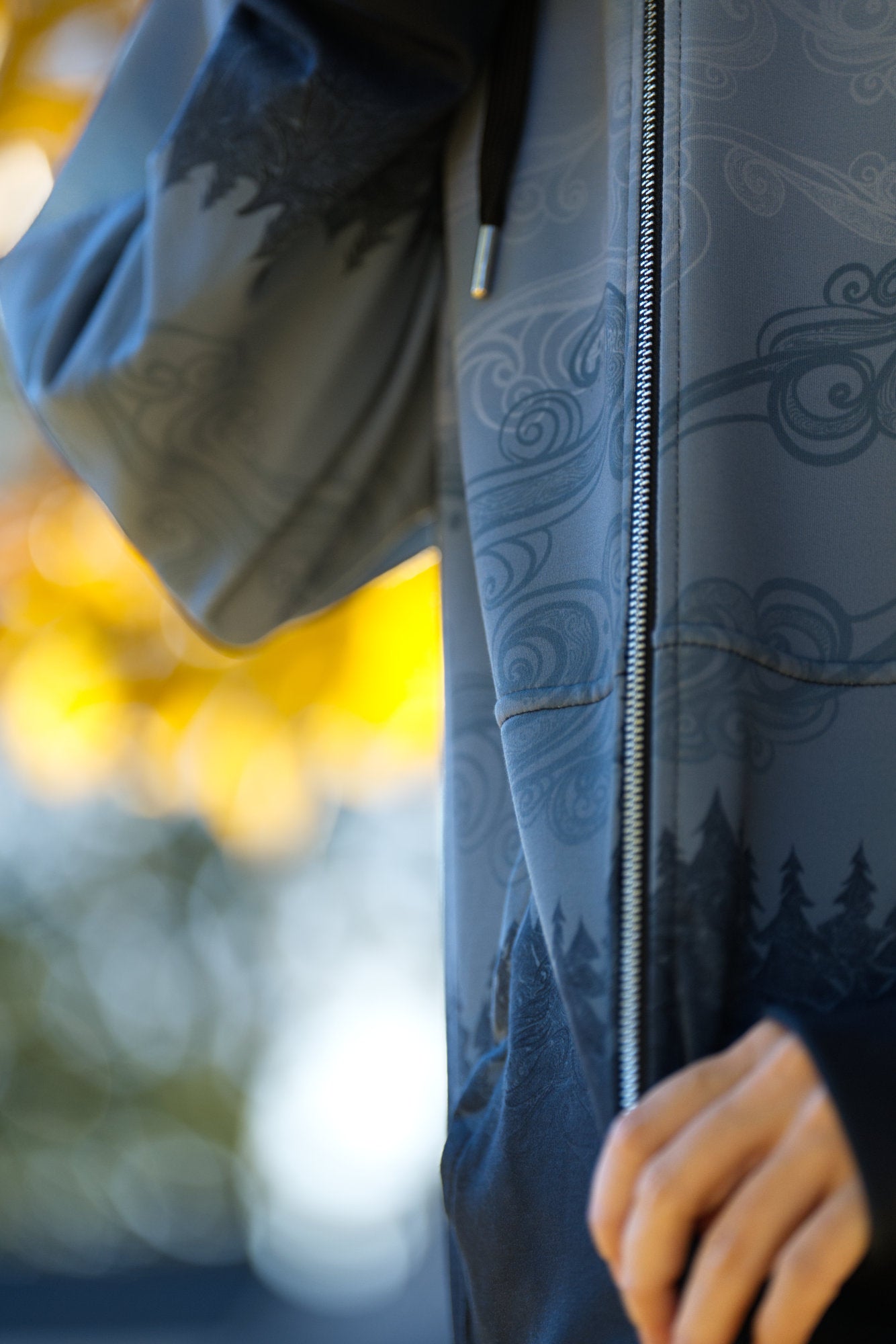 Dark Forest Mist - Unisex Zip Up Hoodie