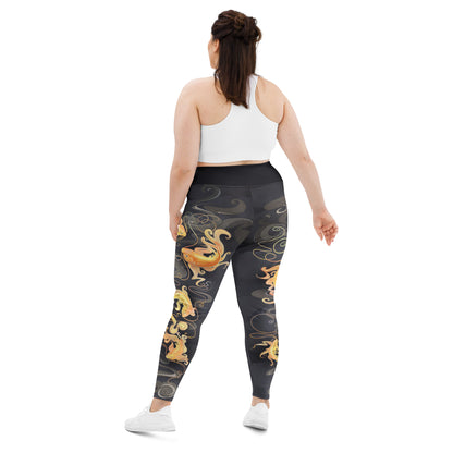 Koi Fish - Plus Size - Yoga Leggings