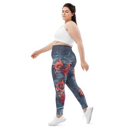 Koi Fish - Plus Size - Yoga Leggings