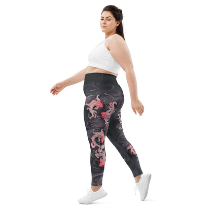 Koi Fish - Plus Size - Yoga Leggings