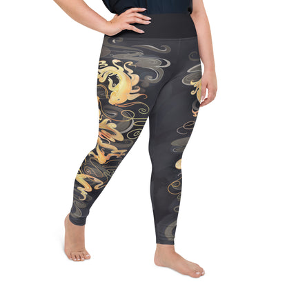 Koi Fish - Plus Size - Yoga Leggings
