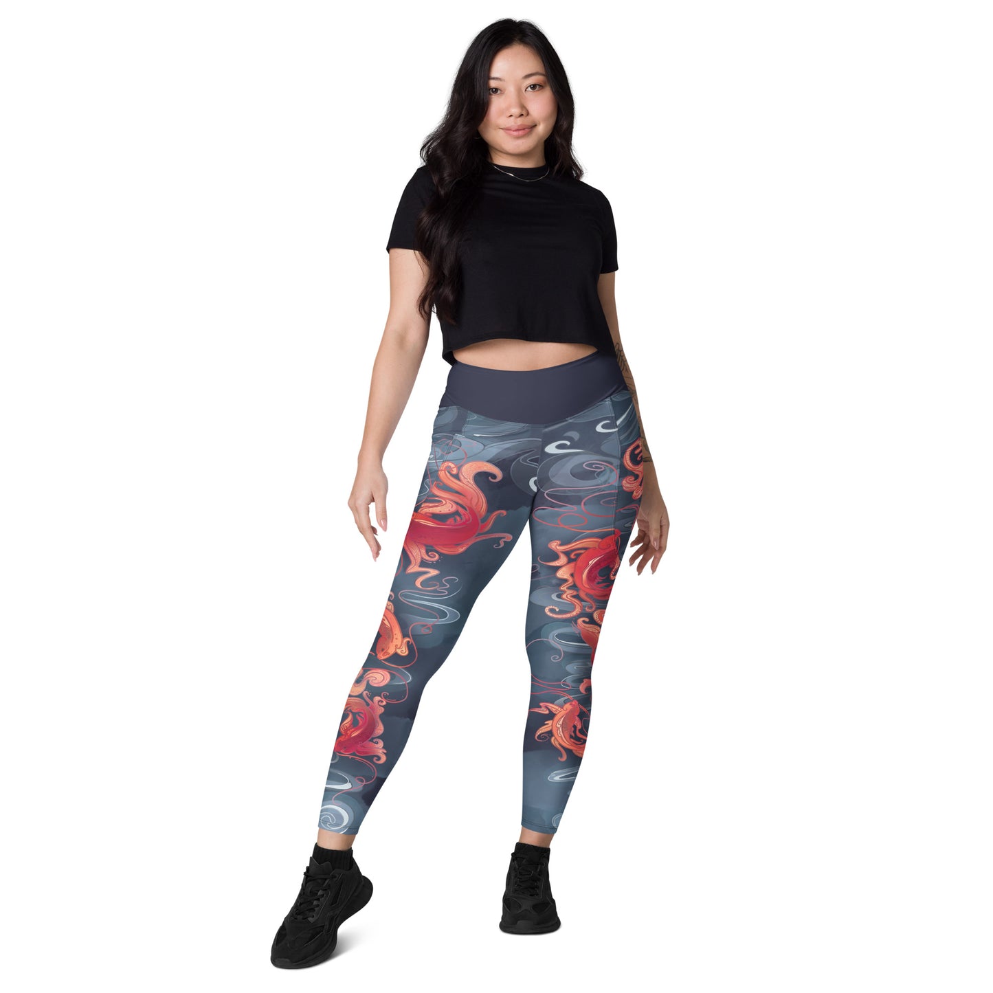 Koi Fish Orange - Pocket Leggings