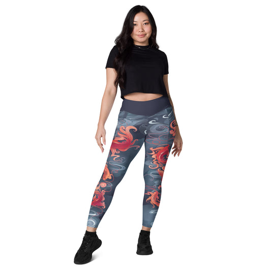 Koi Fish Orange - Pocket Leggings