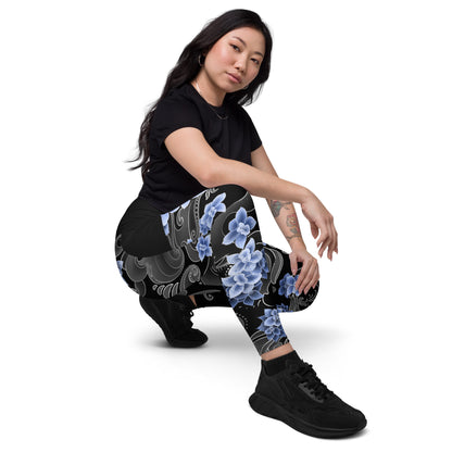 Orchids Blue - Pocket Leggings