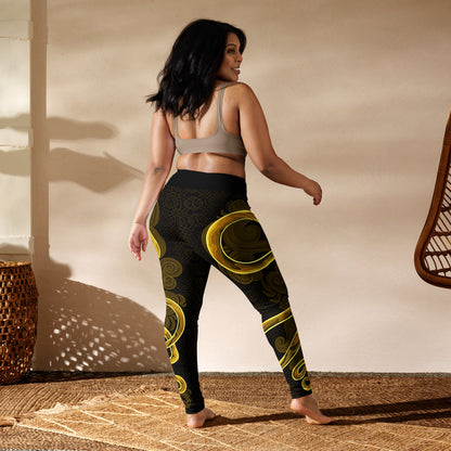 Zodiac Snake Bright - Yoga Leggings