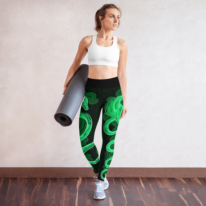 Zodiac Snake Bright - Yoga Leggings