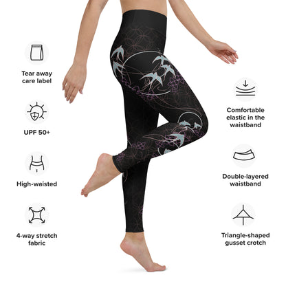 Swallows - Yoga Leggings