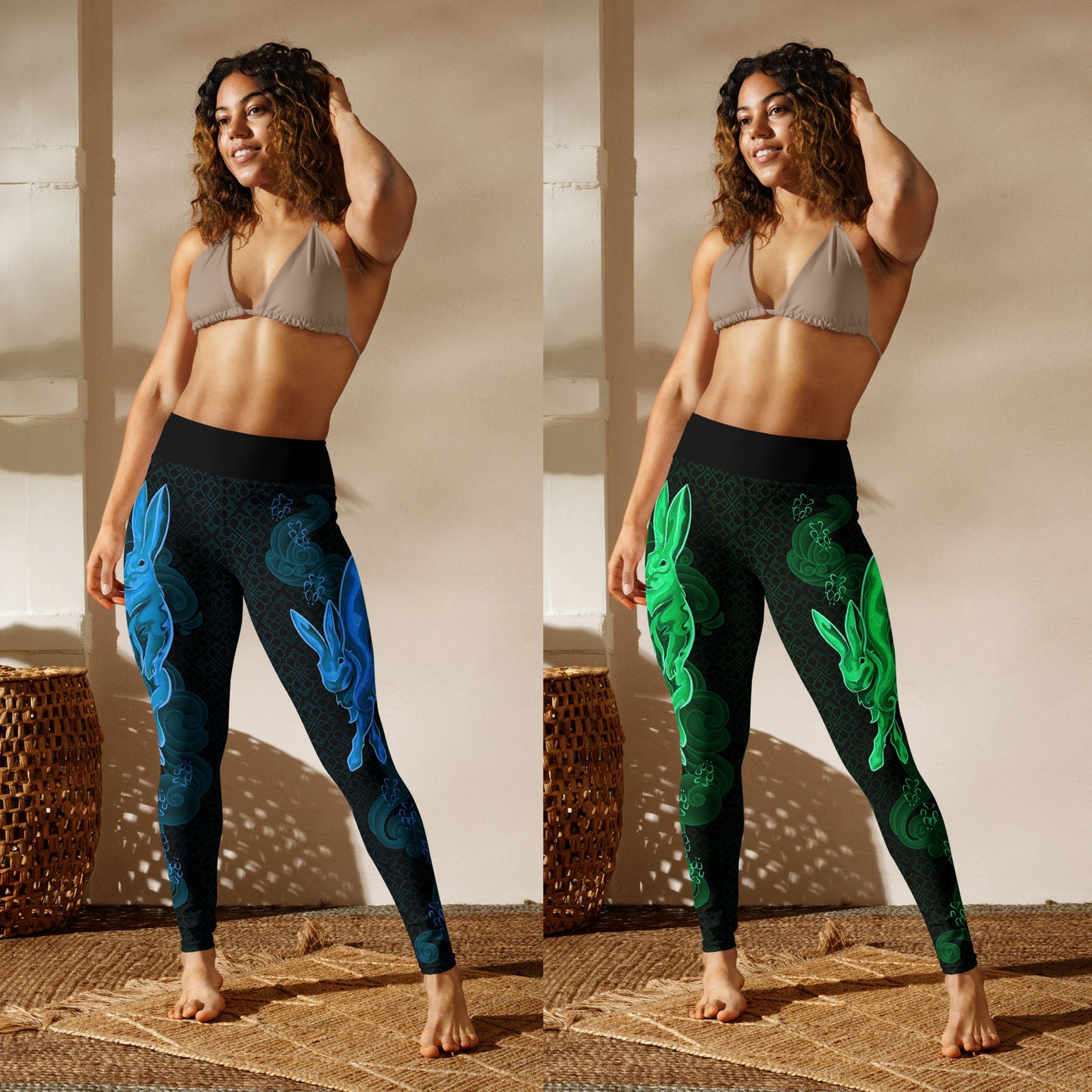 Zodiac Rabbit Bright - Yoga Leggings