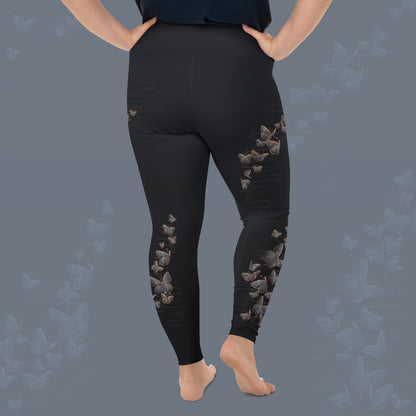 Spring Butterflies - Plus Size - Yoga Leggings