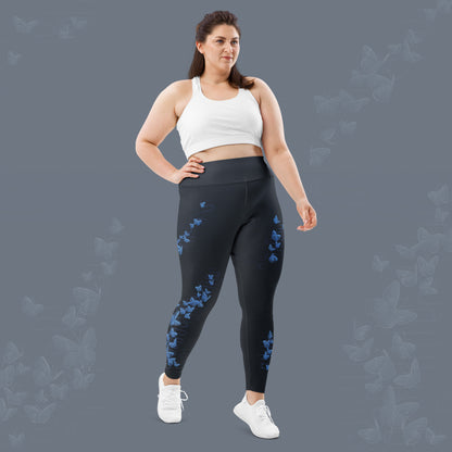 Spring Butterflies - Plus Size - Yoga Leggings